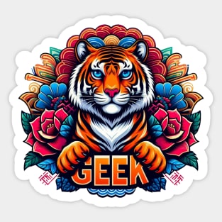 Bengal tiger programmer Sticker